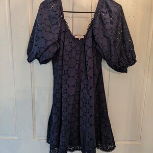 Embroidered cotton summer dress